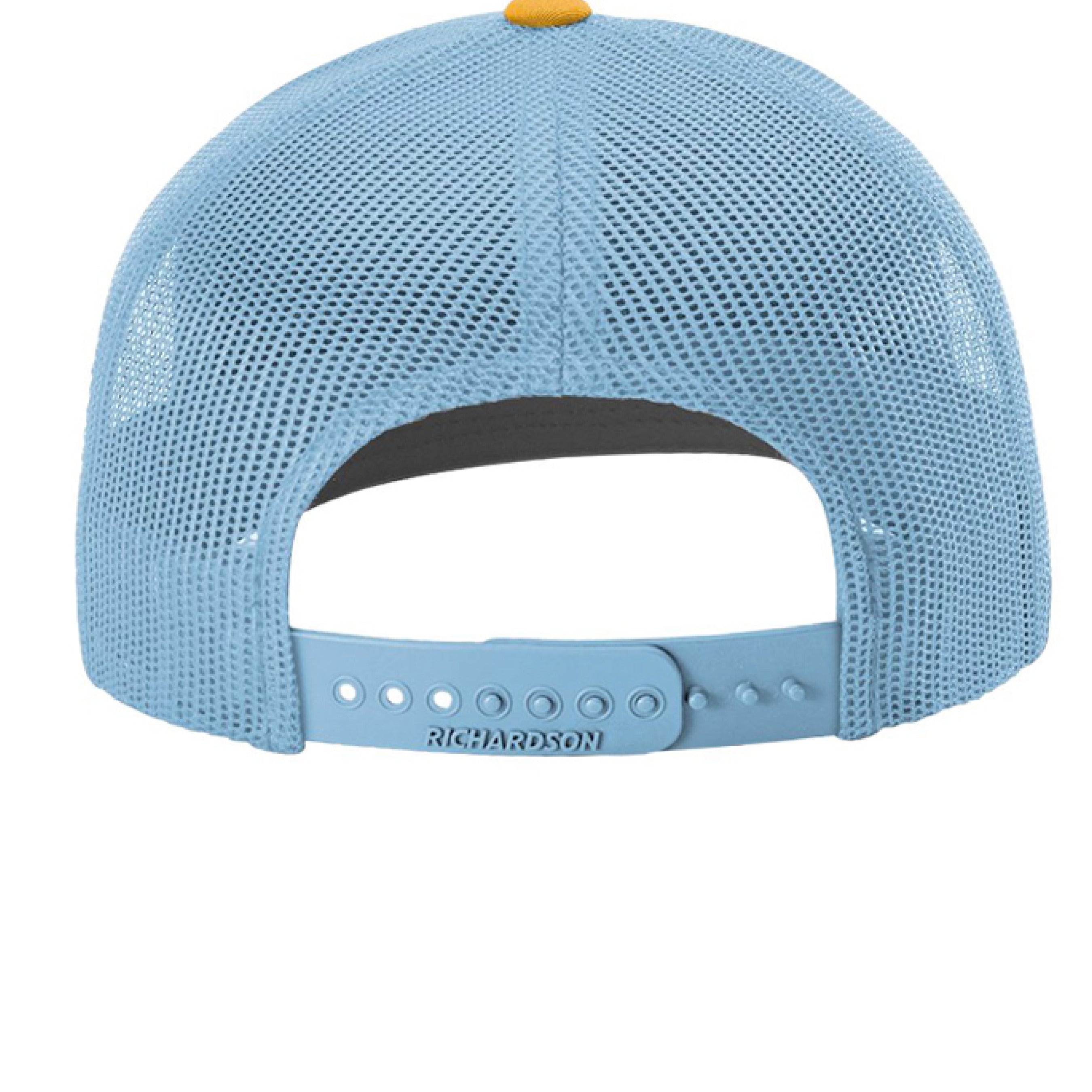White/ Columbia Blue/ Yellow - BACK