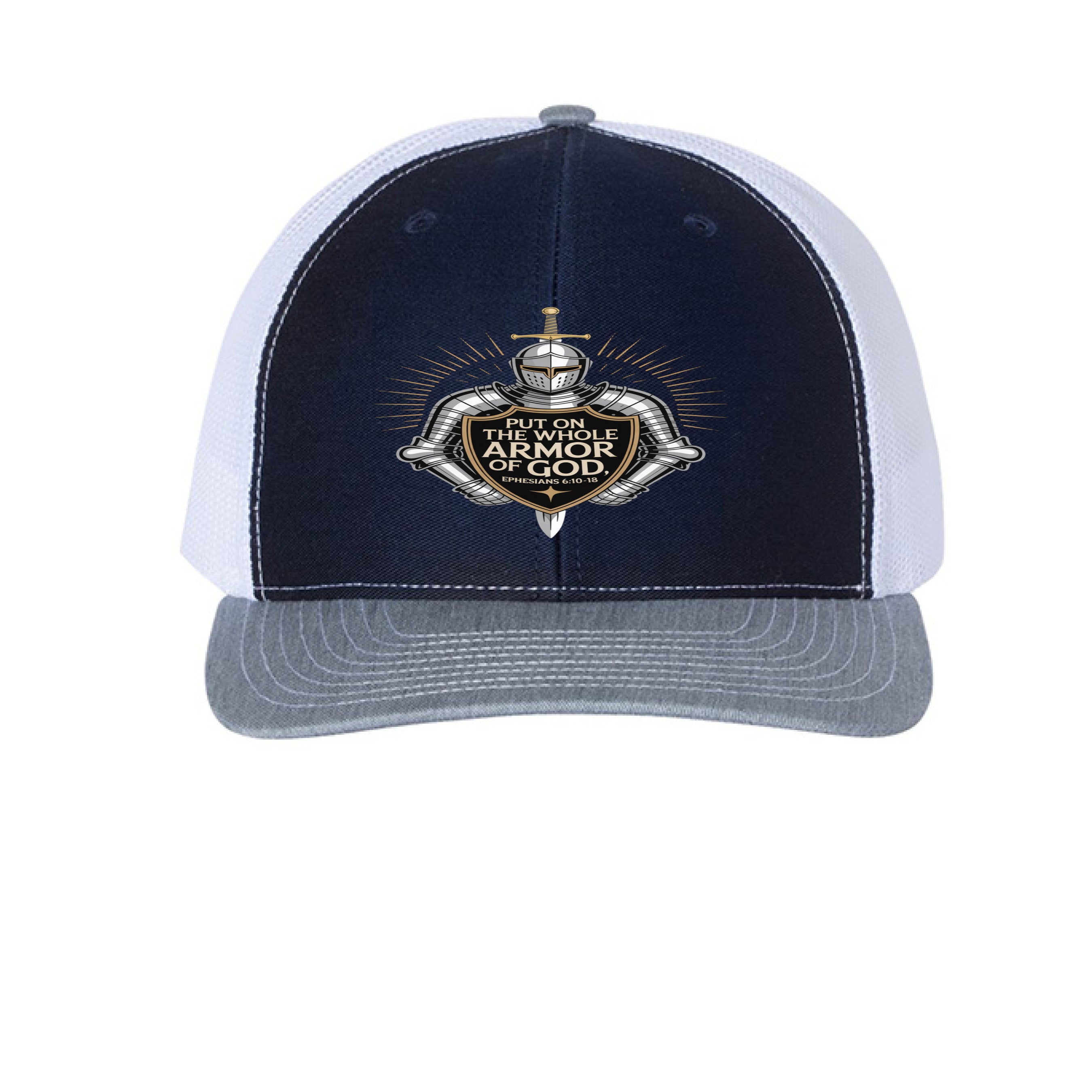 Navy/ White/ Heather Grey - FRONT