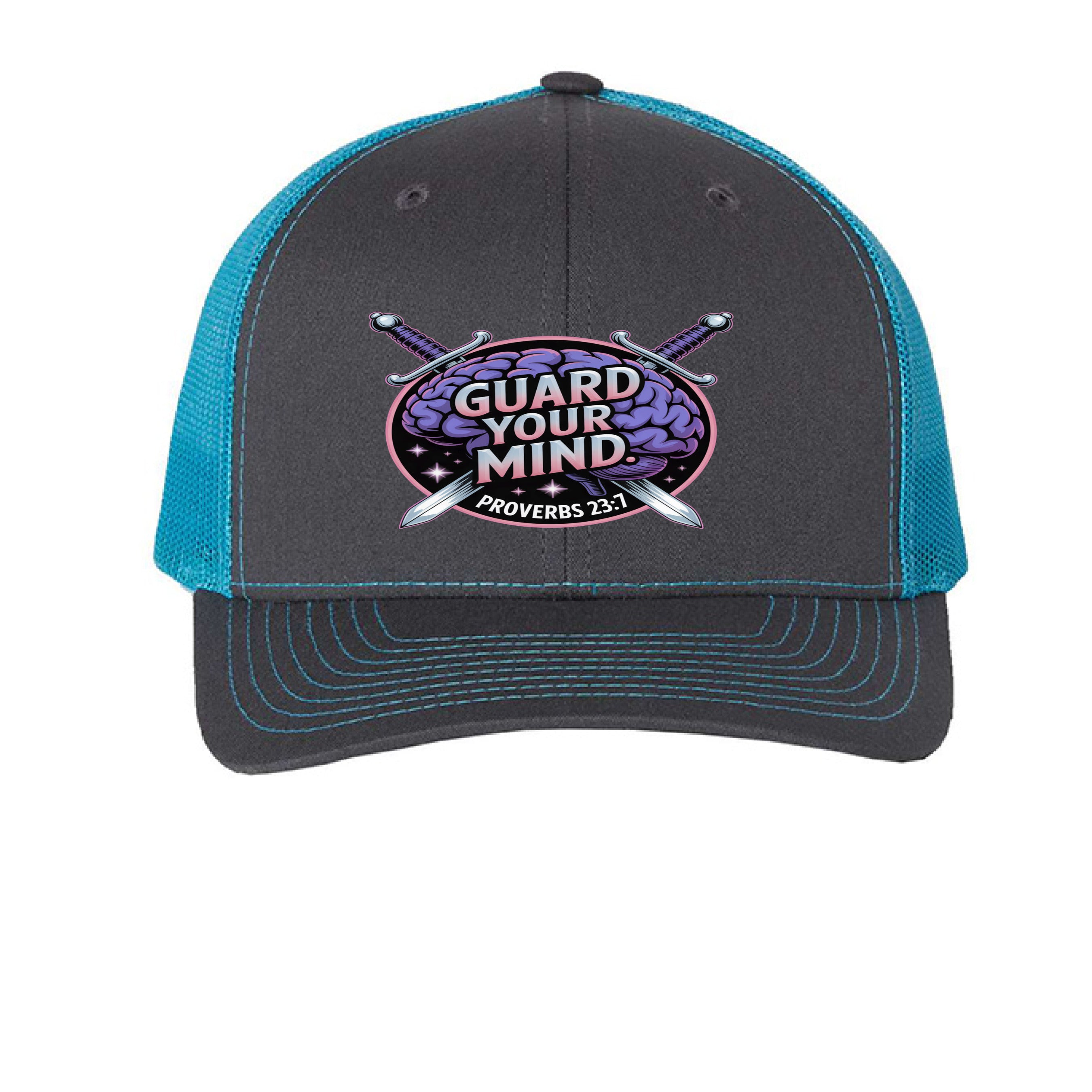 Charcoal/ Neon Blue - FRONT