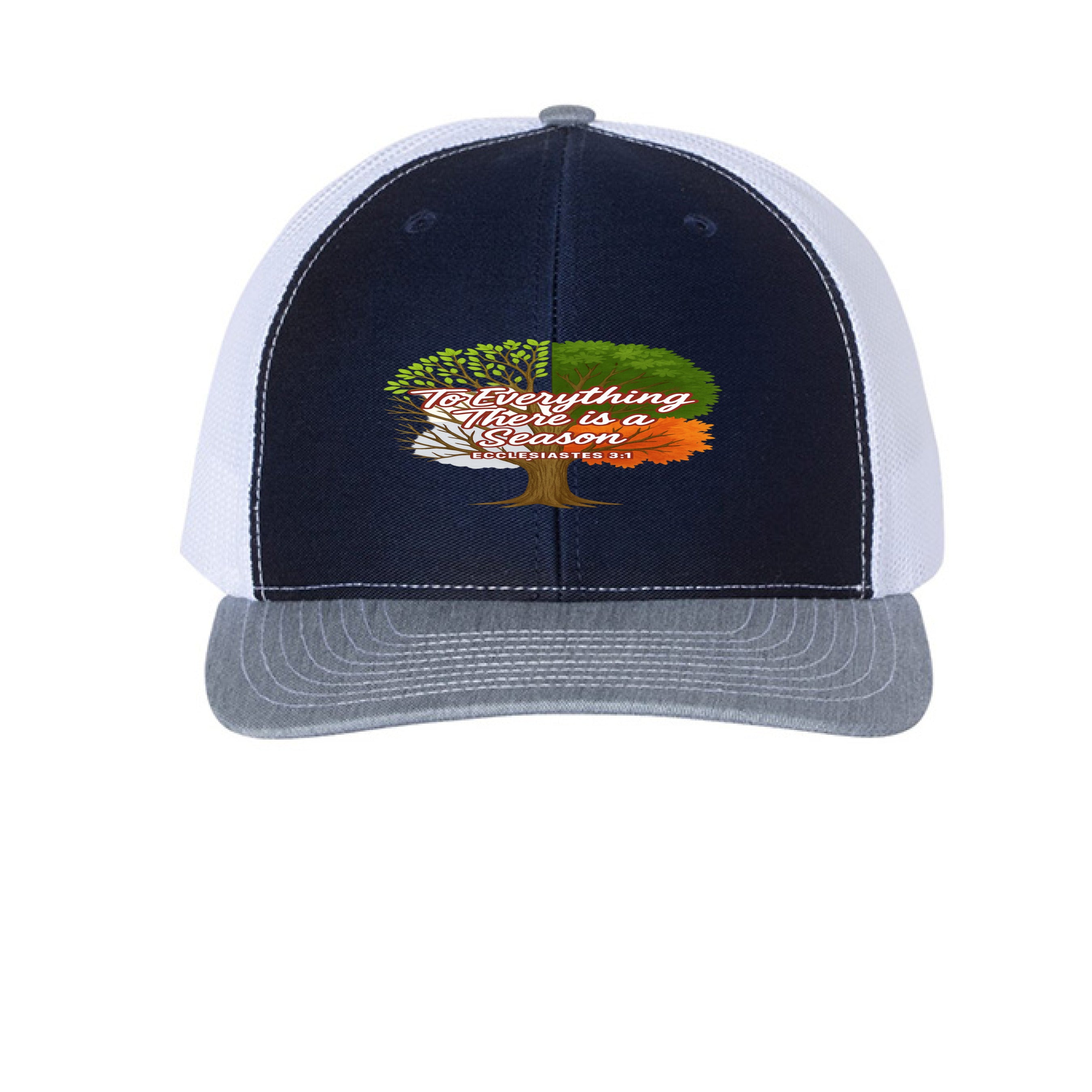 Navy/ White/ Heather Grey - FRONT