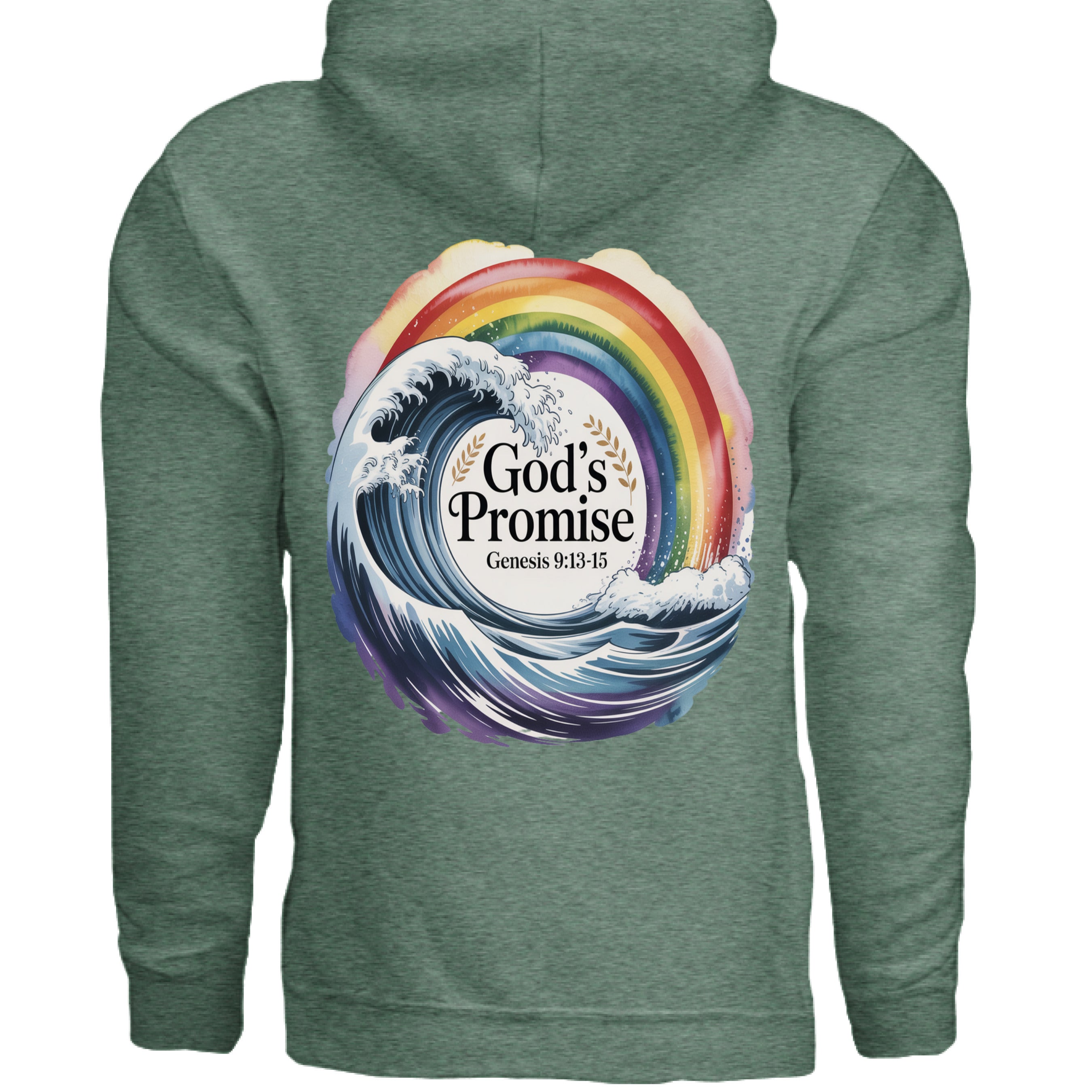 Heather Sport Dark Green - BACK