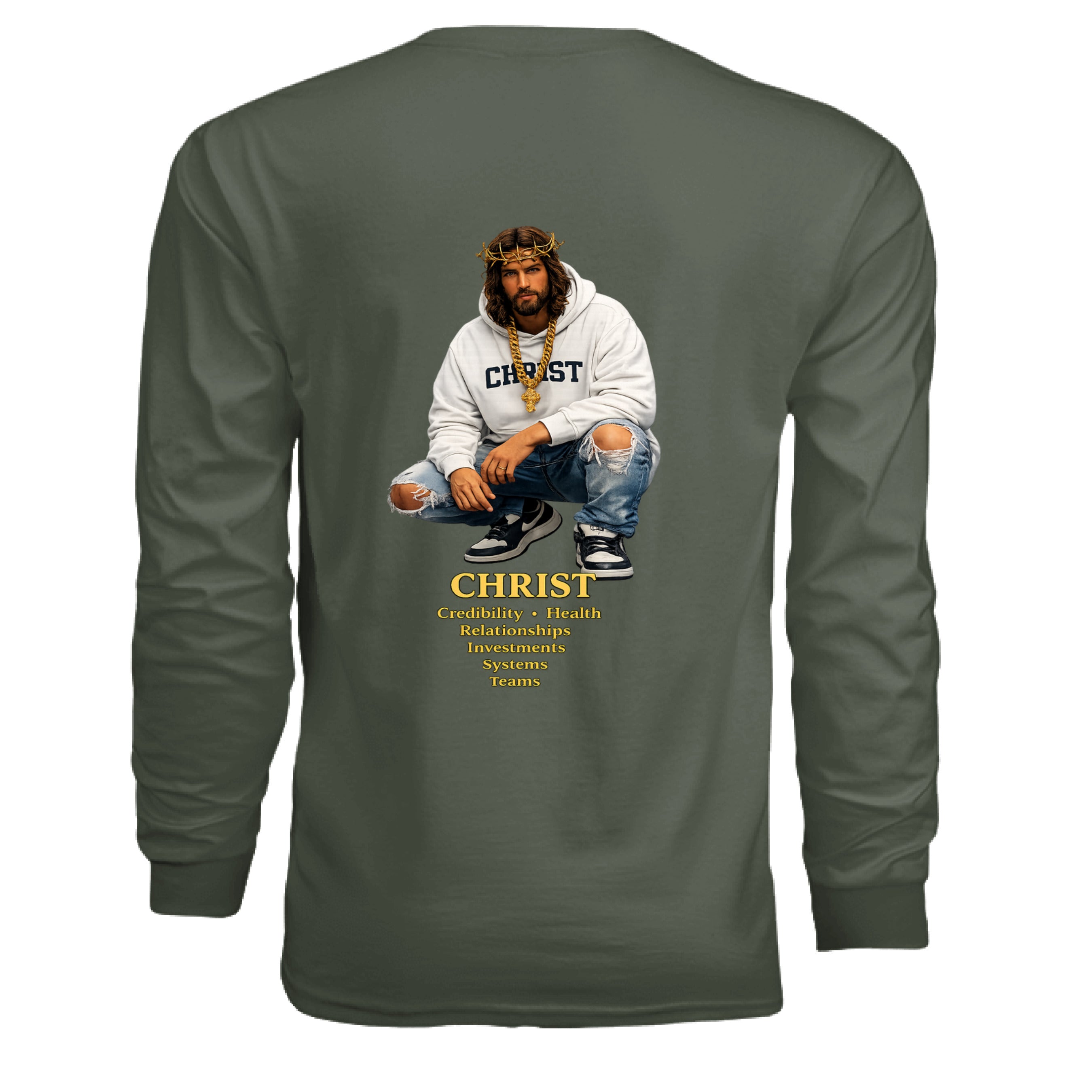 MILITARY GREEN - BACK